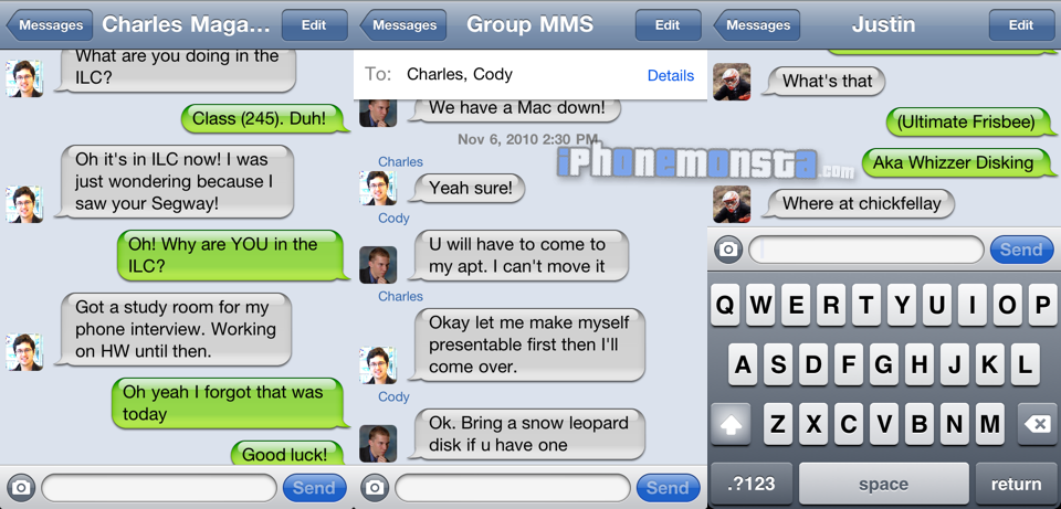 Messages Conversation Photos cydia iphone, ipad