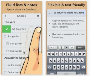 listacular dropbox iphone ipod touch ipad
