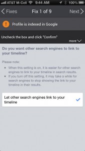 avg privacyFix iOS Facebook