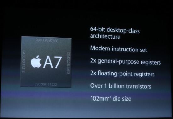 iphone5s processore a7