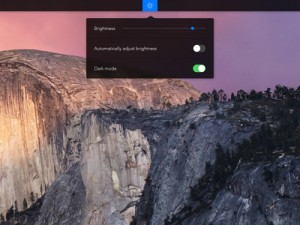 os x yosemite dark mode
